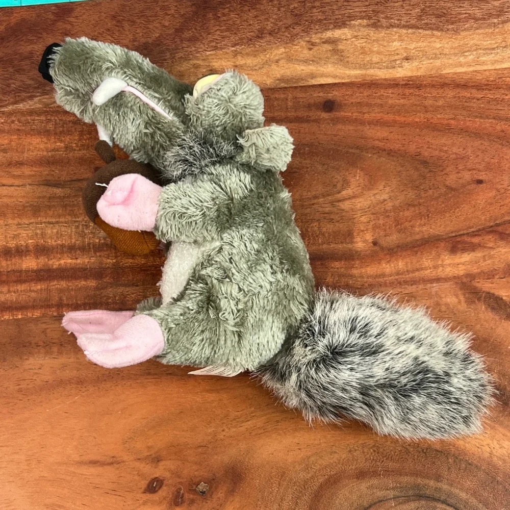 Ice Age Scrat Plush 2002 Jakks Pacific Saber Tooth Squirrel with Acorn 10 inch
